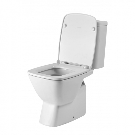 Унитаз компакт SANTEK Нео 1WH302470 c 2-ух режимной арматурой, с сиденьем микролифт дюропласт тонкое