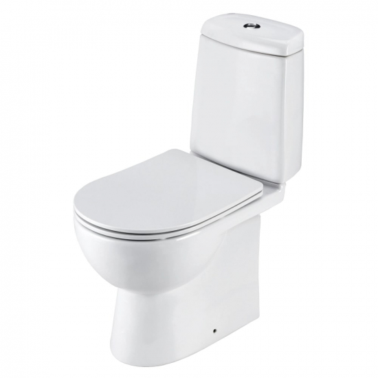 Унитаз компакт SANTEK Остин 1WH302419 c 2-ух режимной арматурой, сиденье микролифт дюропласт тонкое