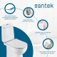 Унитаз компакт SANTEK Остин 1WH302419 c 2-ух режимной арматурой, сиденье микролифт дюропласт тонкое
