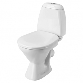Унитаз компакт SANTEK Римини 1WH501523 c 2-ух режимной арматурой, с сиденьем полпропилен
