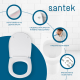 Унитаз компакт SANTEK Юнион 1WH302420 c 2-ух режимной арматурой, сиденье микролифт дюропласт тонкое