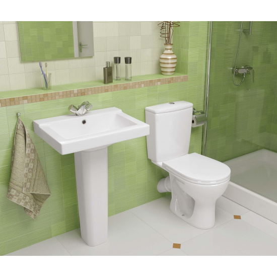 Унитаз компакт SANTERI Орион Комфорт белый, с сидением микролифт