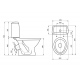 Унитаз компакт SANTERI Соната Комфорт с сидением с микролифтом