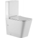 Унитаз компакт SOLE Cube 3 с сиденьем микролифт, безоботковый, белый
