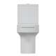 Унитаз компакт SOLE Fitt с сиденьем микролифт, безоботковый, белый