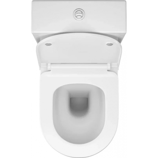 Унитаз компакт VITRA Zentrum Nifa 9824B003-7217 безободковый, с сиденьем с микролифт