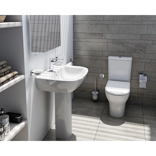 Унитаз компакт VITRA Zentrum Open-back 9824B003-7207 с сиденьем микролифт