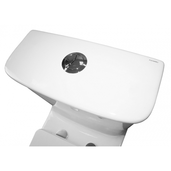 Унитаз моноблок AZARIO Gressa AZ-1111 сиденье микролифт дюропласт тонкое, безободковый