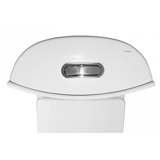Унитаз моноблок AZARIO Luna AZ-1037 сиденье микролифт дюропласт тонкое, безободковый
