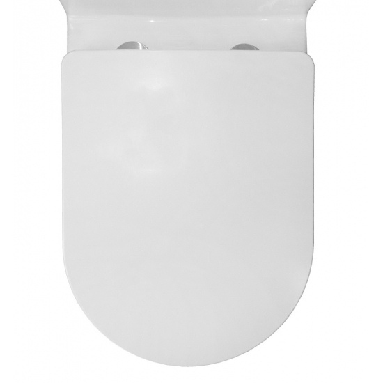 Унитаз моноблок AZARIO Morano AZ-1001 сиденье микролифт дюропласт тонкое, безободковый