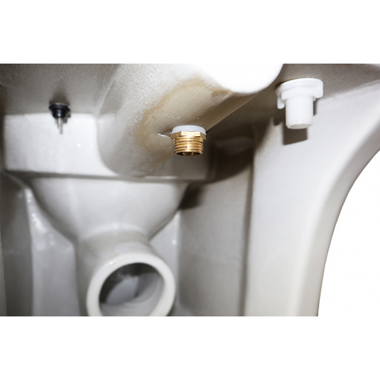 Унитаз моноблок AZARIO Sente AZ-8614B сиденье микролифт дюропласт тонкое, с биде, безободковый