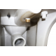 Унитаз моноблок AZARIO Sente AZ-8614B сиденье микролифт дюропласт тонкое, с биде, безободковый