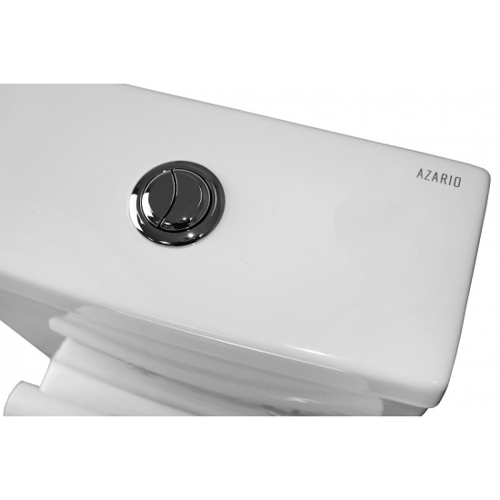 Унитаз моноблок AZARIO Zeno AZ-1169 сиденье микролифт дюропласт тонкое, безободковый