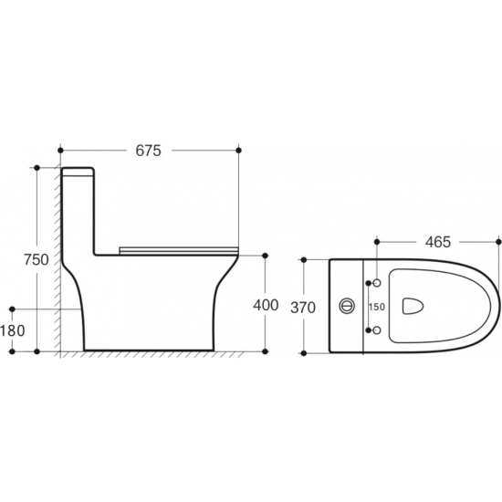 Унитаз моноблок BELBAGNO Lounge BB8618CPR-MN/SC безободковый, с микролифтом