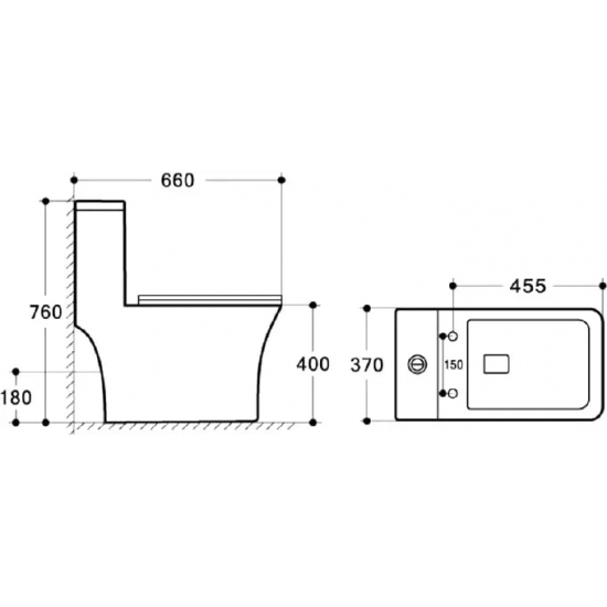 Унитаз моноблок BELBAGNO Neon BB8617CPR-MN/SC безободковый, с микролифтом