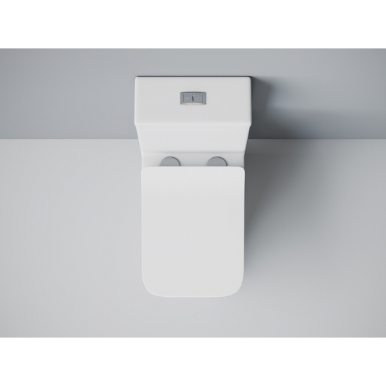 Унитаз моноблок EVA GOLD SM9608 сиденье микролифт тонкое, безободковый