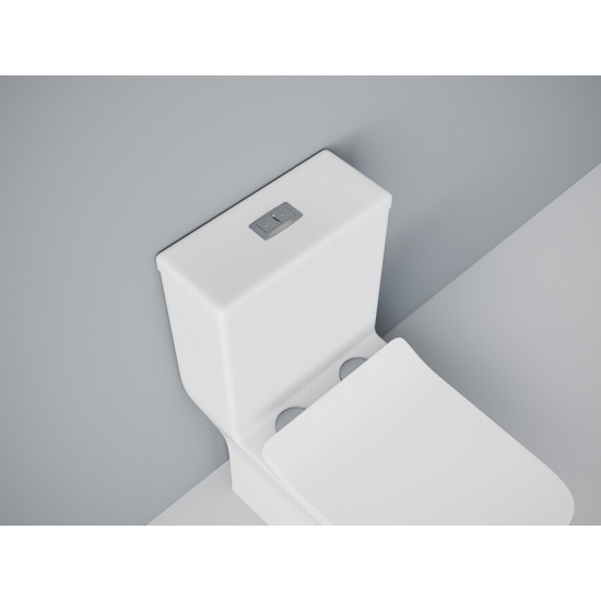 Унитаз моноблок EVA GOLD SM9608 сиденье микролифт тонкое, безободковый