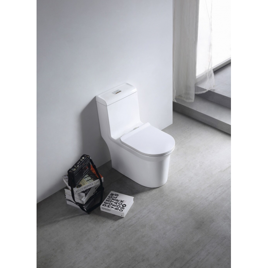 Унитаз моноблок EVA GOLD SM9610 сиденье микролифт тонкое