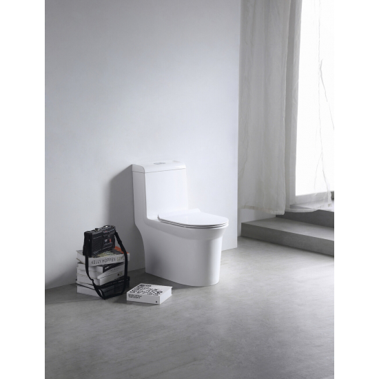 Унитаз моноблок EVA GOLD SM9610 сиденье микролифт тонкое