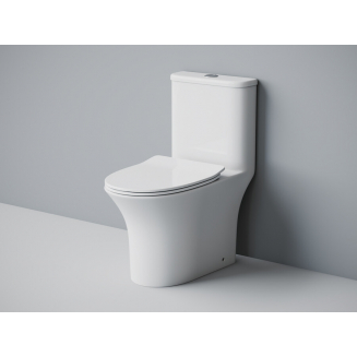 Унитаз моноблок EVA GOLD SM9614 сиденье микролифт тонкое, безоботковый