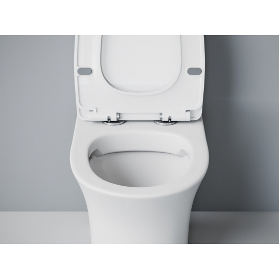 Унитаз моноблок EVA GOLD SM9614 сиденье микролифт тонкое, безоботковый