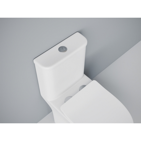 Унитаз моноблок EVA GOLD SM9614 сиденье микролифт тонкое, безоботковый