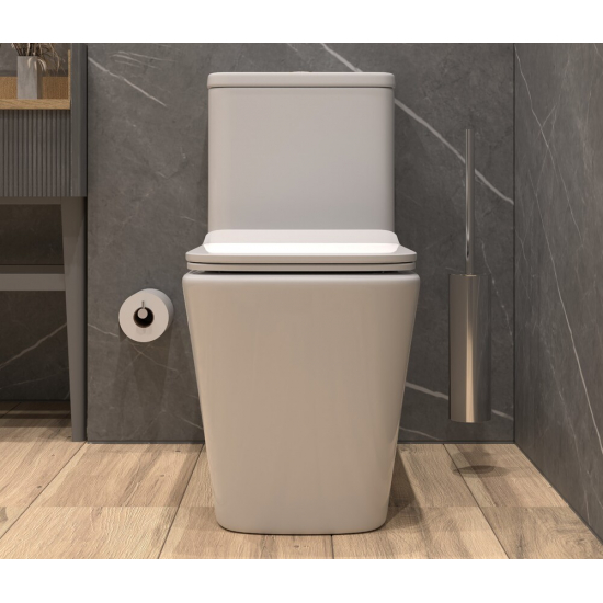 Унитаз моноблок EVA GOLD SM9616 сиденье микролифт тонкое, безободковый