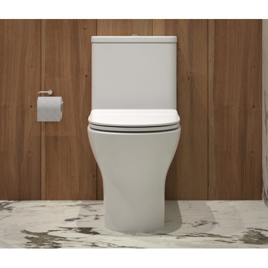 Унитаз моноблок EVA GOLD SM9618 сиденье микролифт тонкое, безоботковый