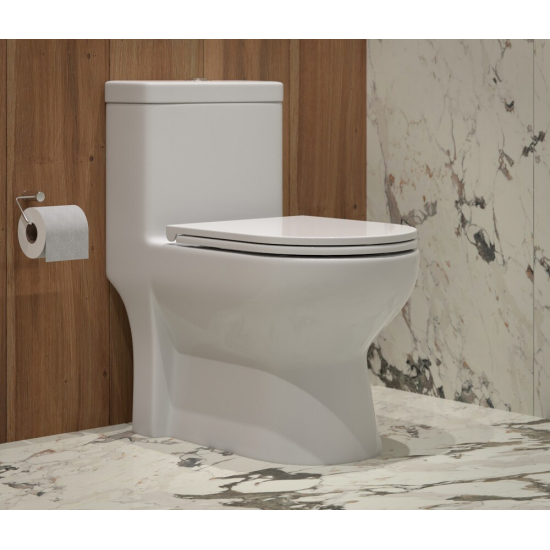 Унитаз моноблок EVA GOLD T1016 сиденье микролифт тонкое