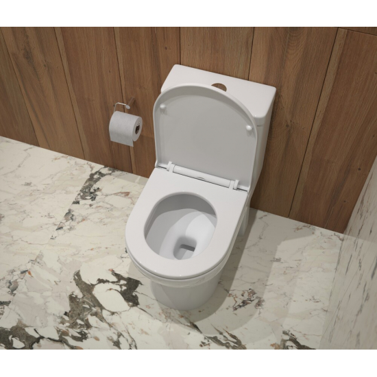 Унитаз моноблок EVA GOLD T1016 сиденье микролифт тонкое