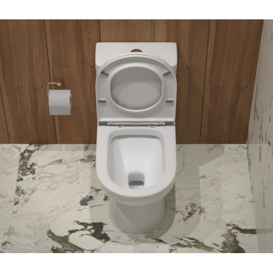 Унитаз моноблок EVA GOLD T1016 сиденье микролифт тонкое