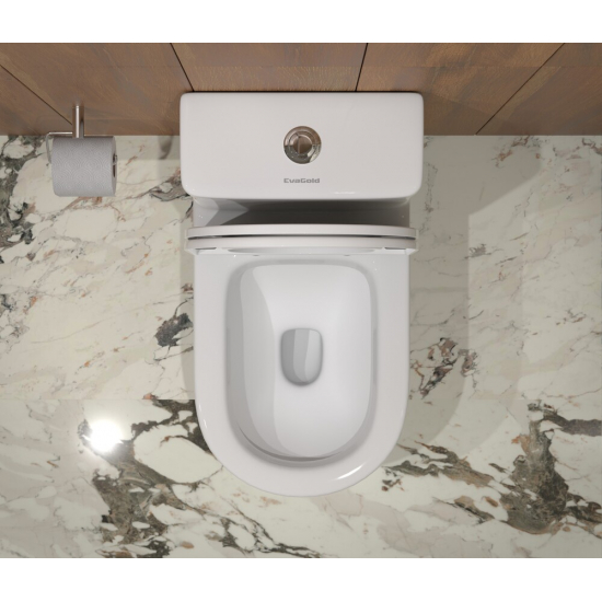 Унитаз моноблок EVA GOLD T1016 сиденье микролифт тонкое