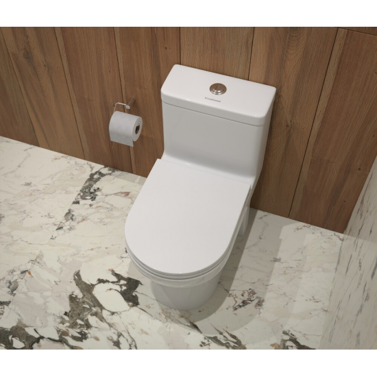 Унитаз моноблок EVA GOLD T1016 сиденье микролифт тонкое