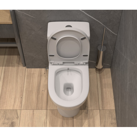 Унитаз моноблок EVA GOLD T1017B сиденье микролифт тонкое, с биде