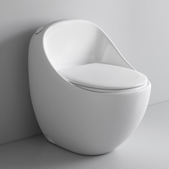 Унитаз моноблок HOLLER Future сиденье микролифт дюропласт, белый