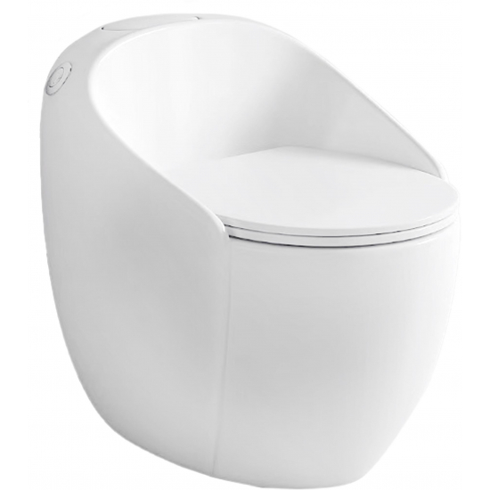 Унитаз моноблок HOLLER Galaxy сиденье микролифт дюропласт, белый