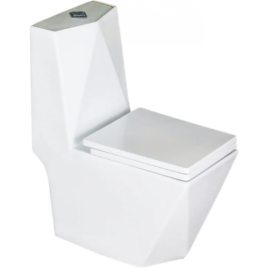 Унитаз моноблок MELANA MLN 800-2007 сиденье микролифт дюропласт, безоботковый