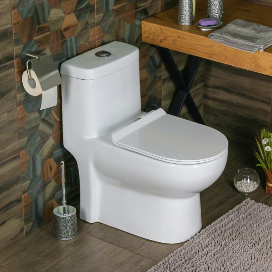 Унитаз моноблок MELANA MLN 800-2013 сиденье микролифт дюропласт