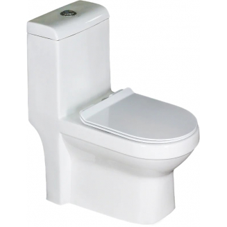 Унитаз моноблок MELANA MLN-800-2806D/2012D сиденье микролифт дюропласт, безоботковый