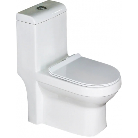 Унитаз моноблок MELANA MLN-800-2806D/2012D сиденье микролифт дюропласт, безоботковый