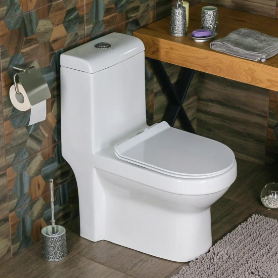 Унитаз моноблок MELANA MLN-800-2806D/2012D сиденье микролифт дюропласт, безоботковый