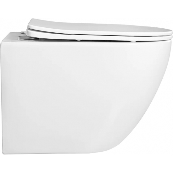 Унитаз подвесной АКВАТЕК Европа AQ1900T-00 безободковый, с микролифтом, смыв торнадо