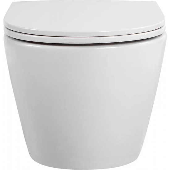 Унитаз подвесной АКВАТЕК Европа AQ1900T-00 безободковый, с микролифтом, смыв торнадо