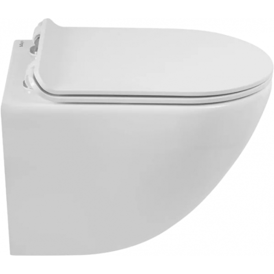 Унитаз подвесной BELBAGNO Amanda BB051CHR безободковый, крышка BB901SC с микролифтом