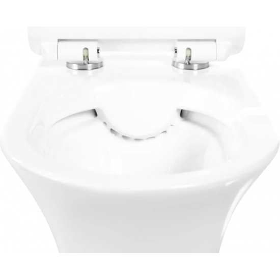 Унитаз подвесной BELBAGNO Ancona BB1224CHR-SM безободковый, с микролифтом