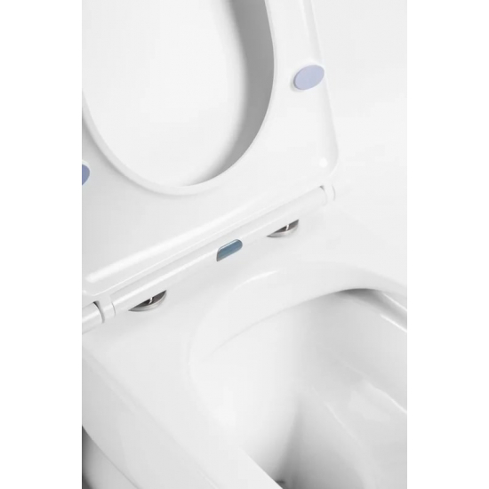 Унитаз подвесной BELBAGNO Onda BB066CHR безободковый, крышка BB2031SC с микролифтом