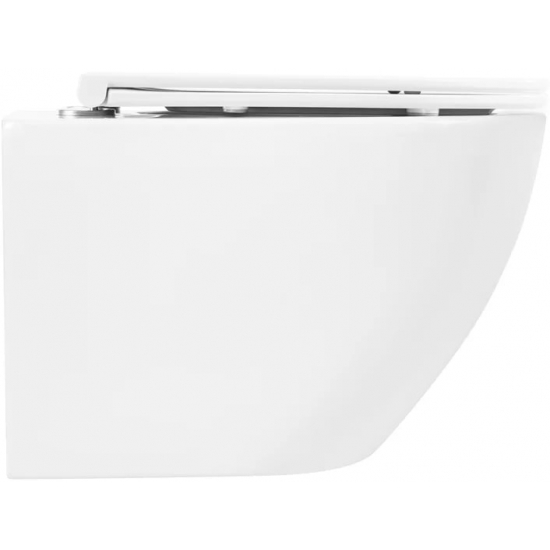 Унитаз подвесной BELBAGNO Sfera-r BB046CHR безободковый, крышка BB870SC с микролифтом