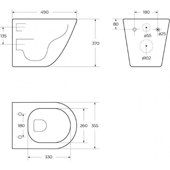 Унитаз подвесной BELBAGNO Sfera-r BB046CHR безободковый, крышка BB901SC с микролифтом