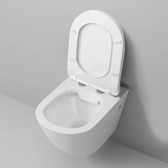 Унитаз подвесной GROSSMAN GR-4411S безободковый, с микролифтом, белый