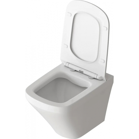 Унитаз подвесной GROSSMAN GR-4440S безоботковый, с микролифтом, белый 
